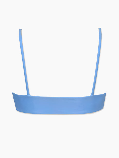 The Amelia Ruffle Edge Top - Summer Sky